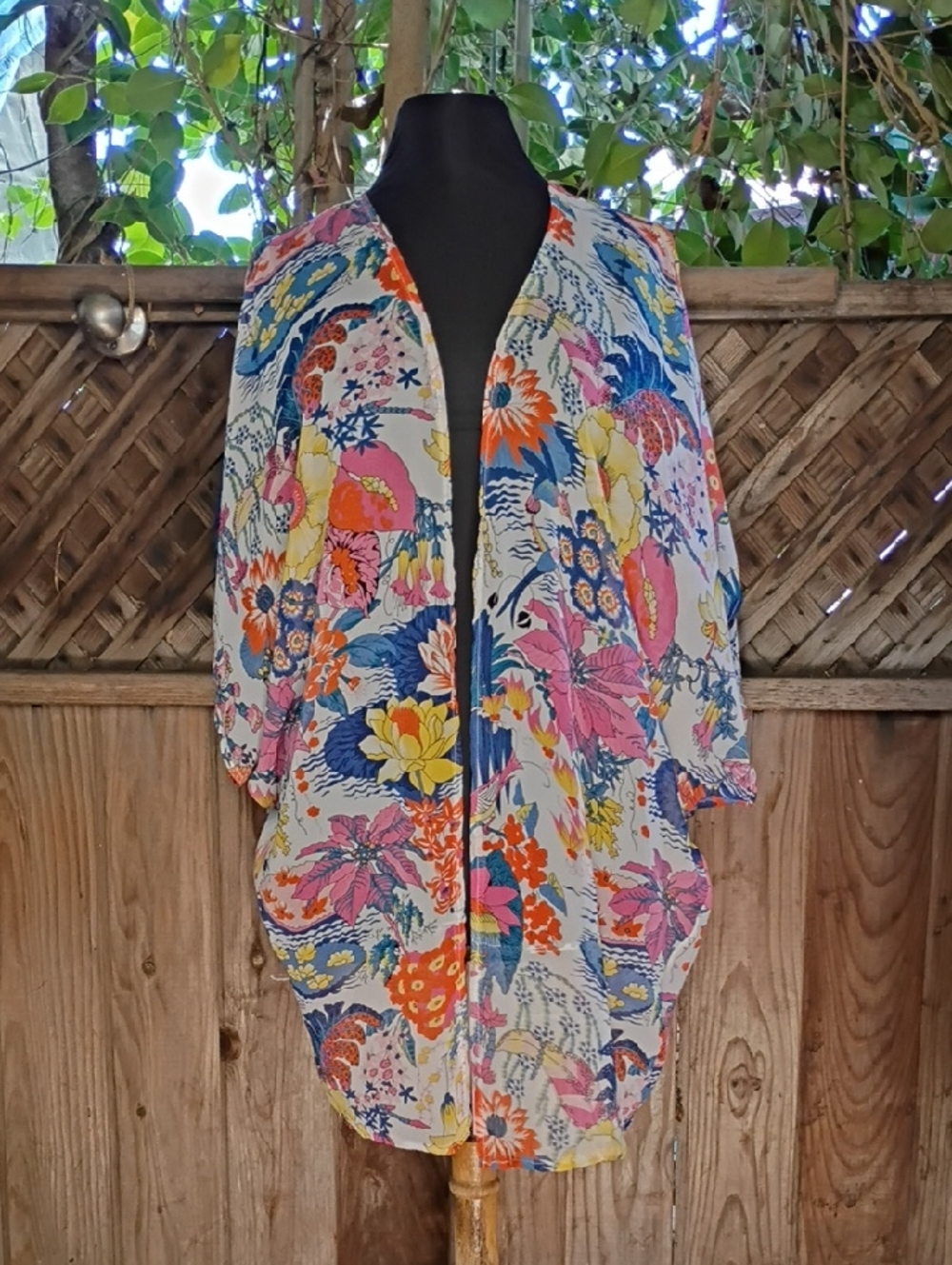 Floral Multicolor Lightweight Kimono